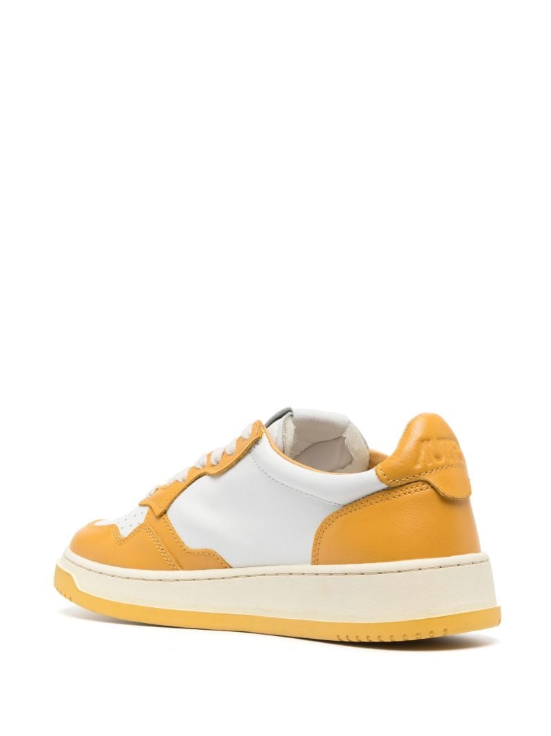 Orange Medalist Leather Sneakers