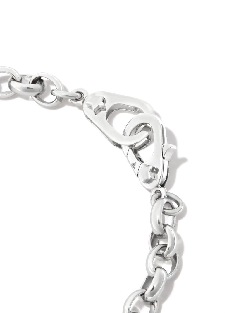 18k White Gold Medium Belcher Chain Bracelet