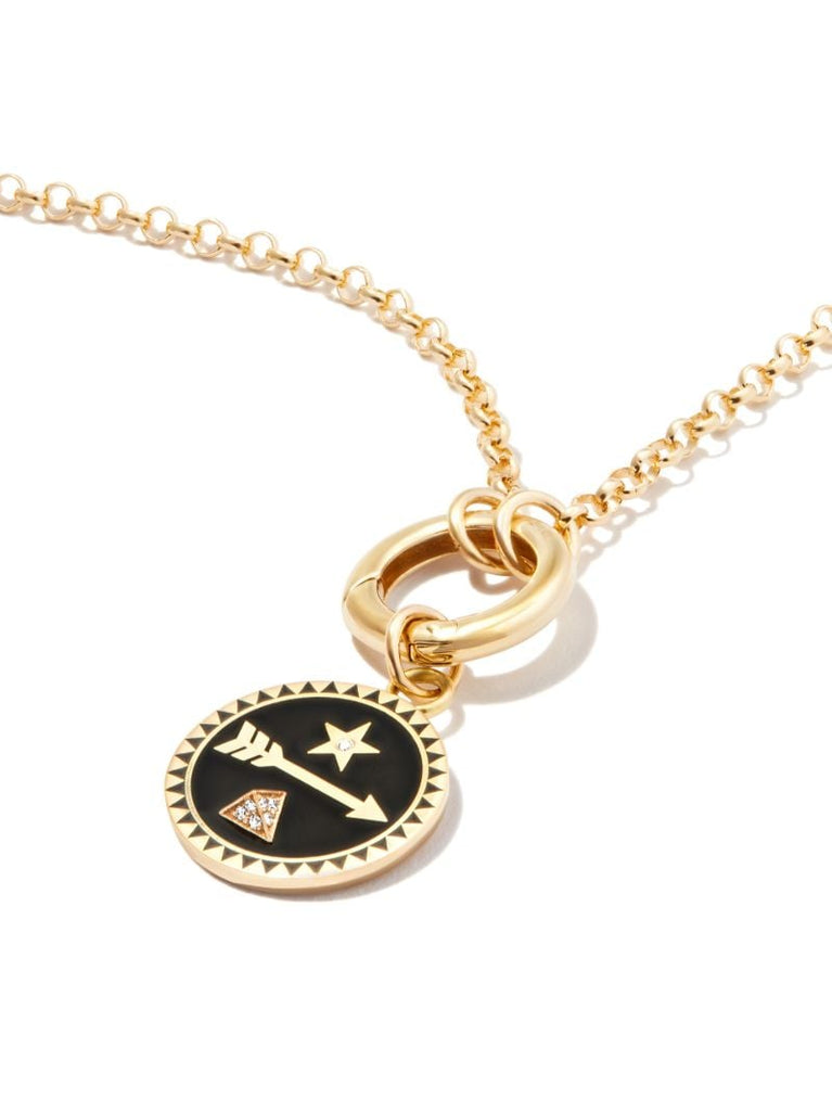 18k Yellow Gold Dream Petite Diamond Medallion Necklace