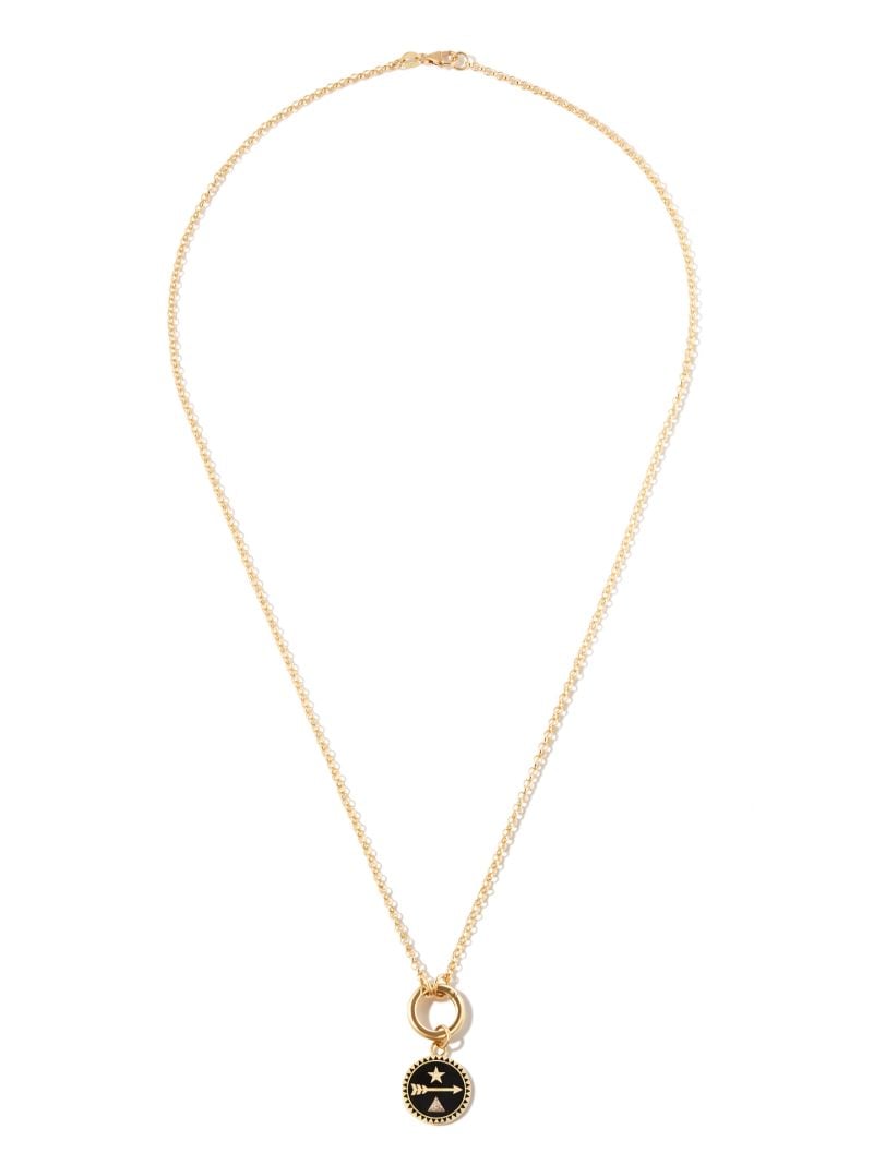 18k Yellow Gold Dream Petite Diamond Medallion Necklace