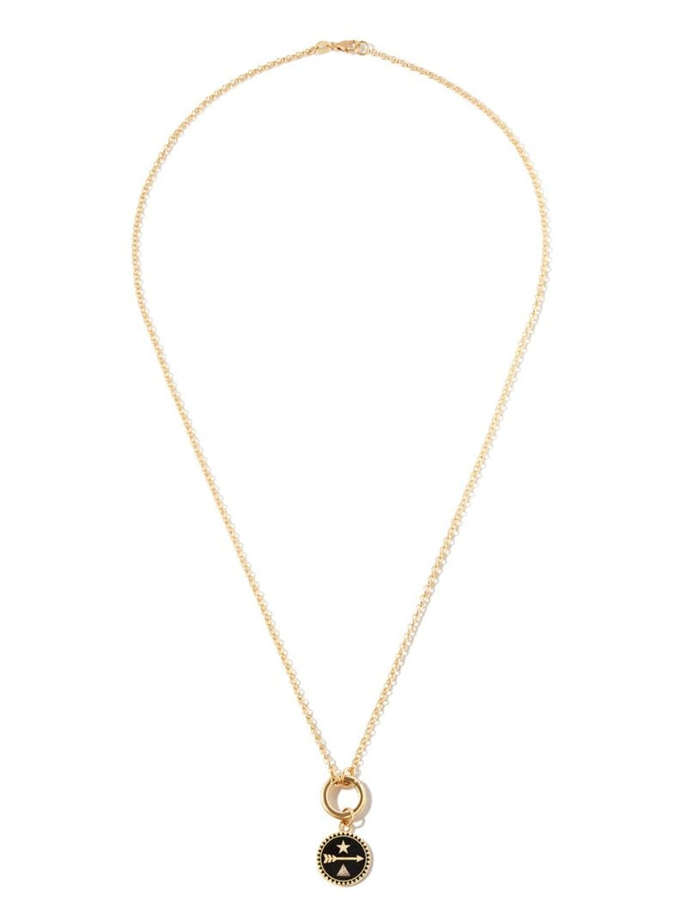 18k Yellow Gold Dream Petite Diamond Medallion Necklace