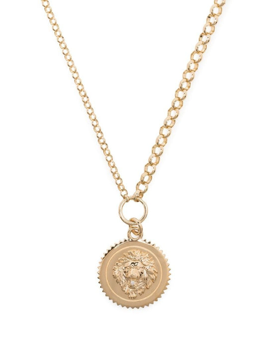 18k Yellow Gold Strength Diamond Pendant Necklace