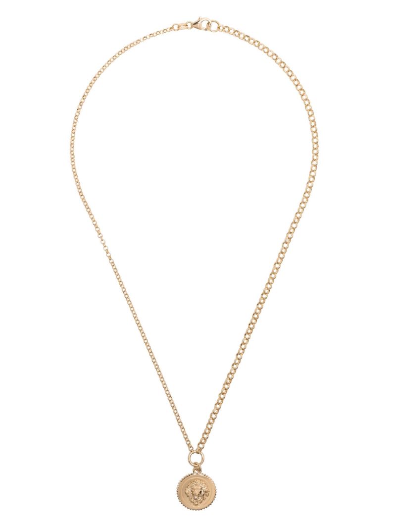 18k Yellow Gold Strength Diamond Pendant Necklace