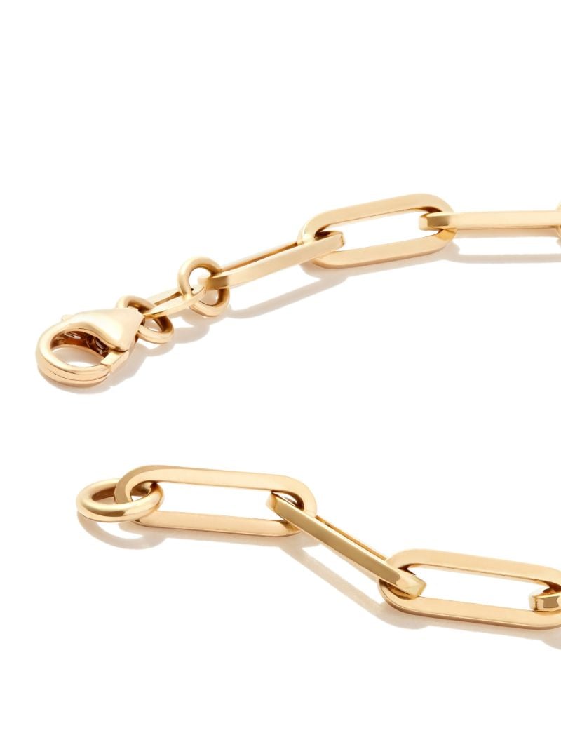 18k Yellow Gold Four Heart Clover Bracelet