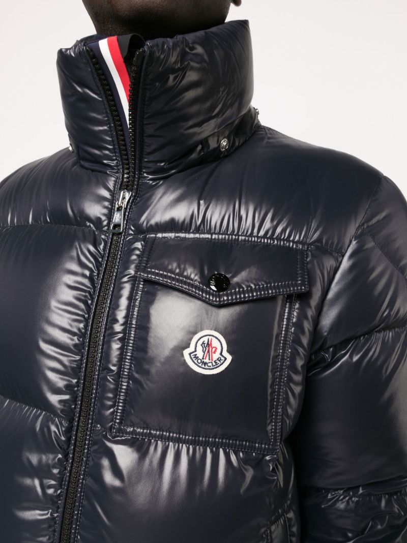 Blue Montbeliard Hooded Padded Jacket