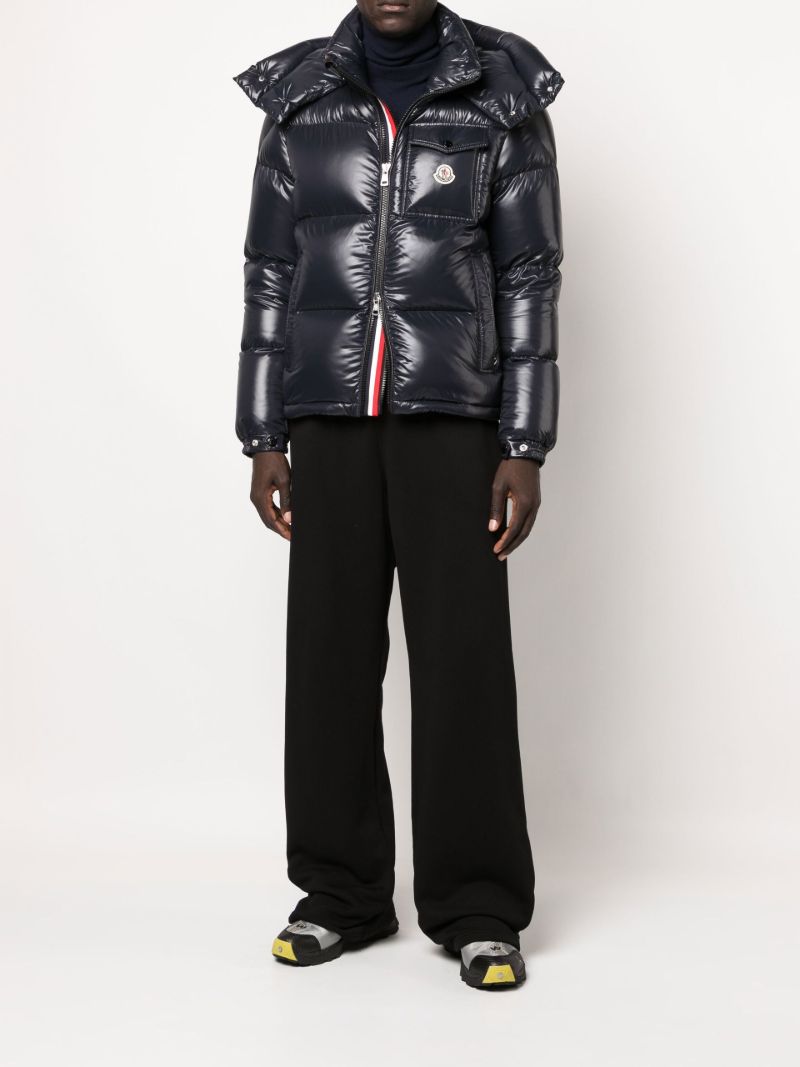 Blue Montbeliard Hooded Padded Jacket