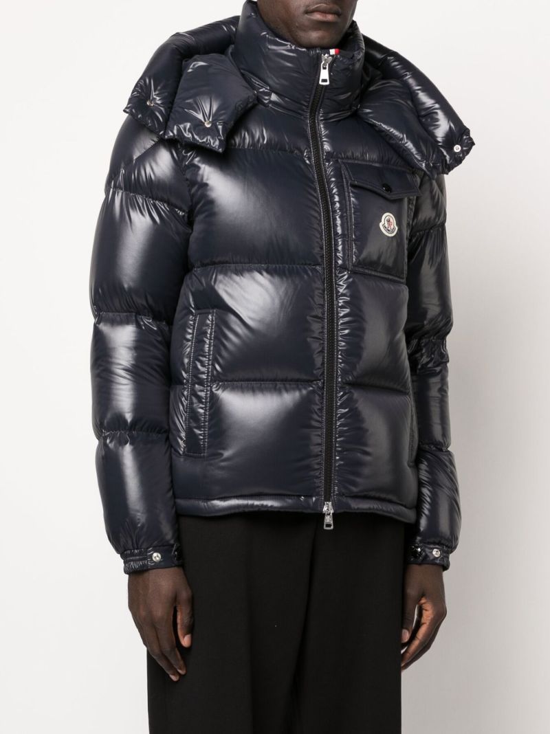 Blue Montbeliard Hooded Padded Jacket