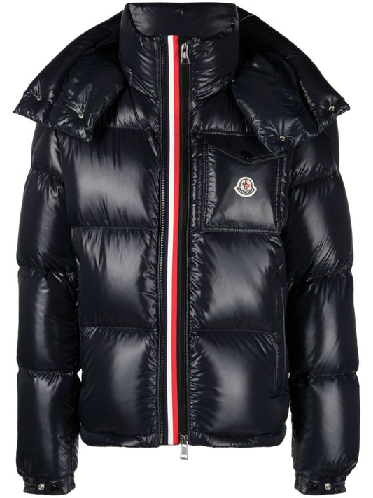 Blue Montbeliard Hooded Padded Jacket