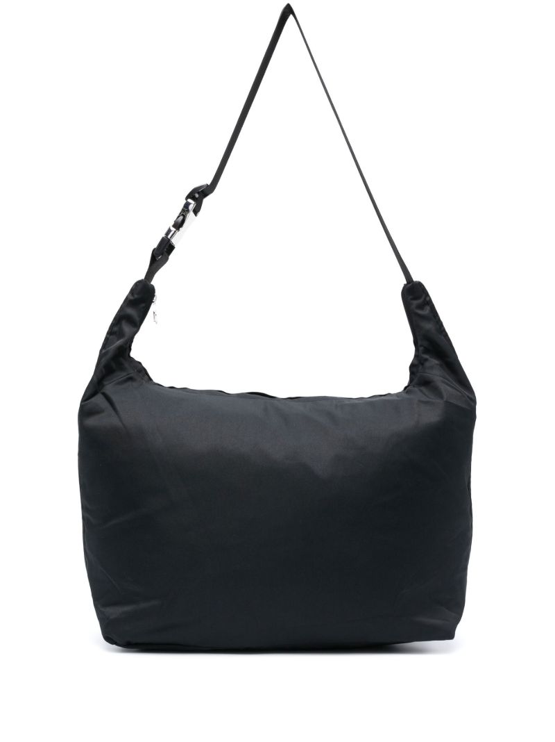 Black Buckle-detail Shoulder Bag