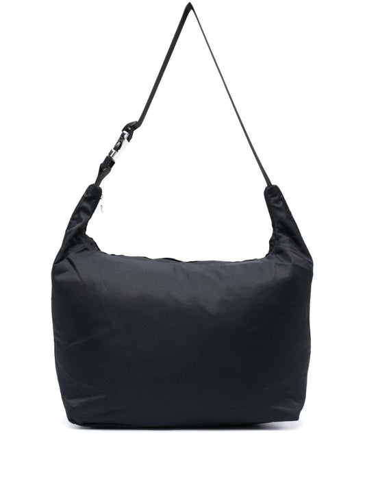 Black Buckle-detail Shoulder Bag