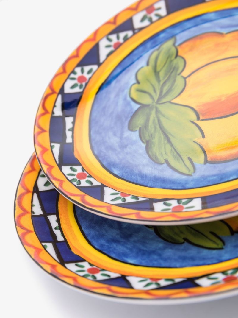 Blue Carretto Bread Plates