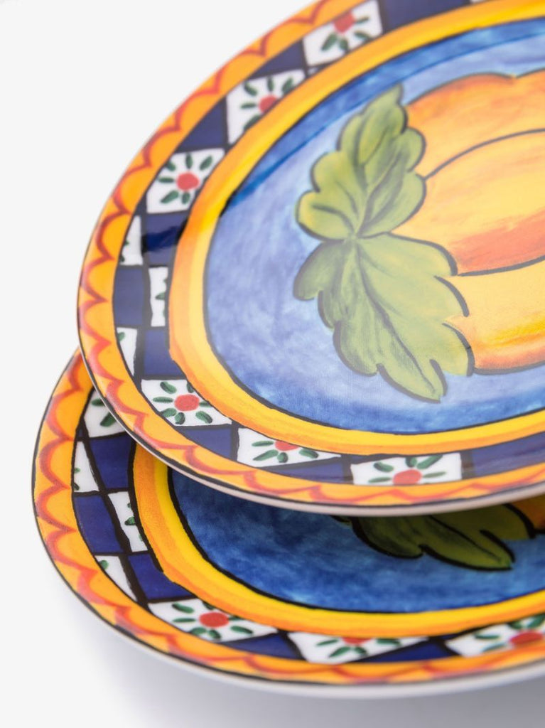Blue Carretto Bread Plates