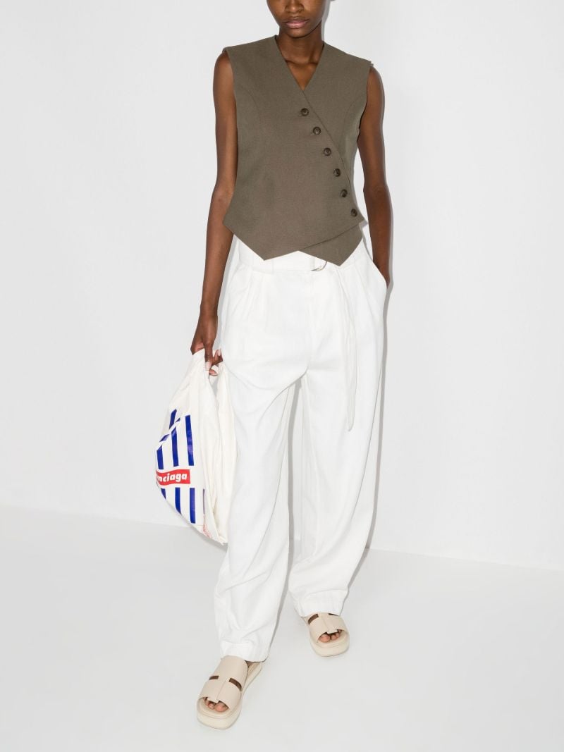 Green Maesa Asymmetric Waistcoat
