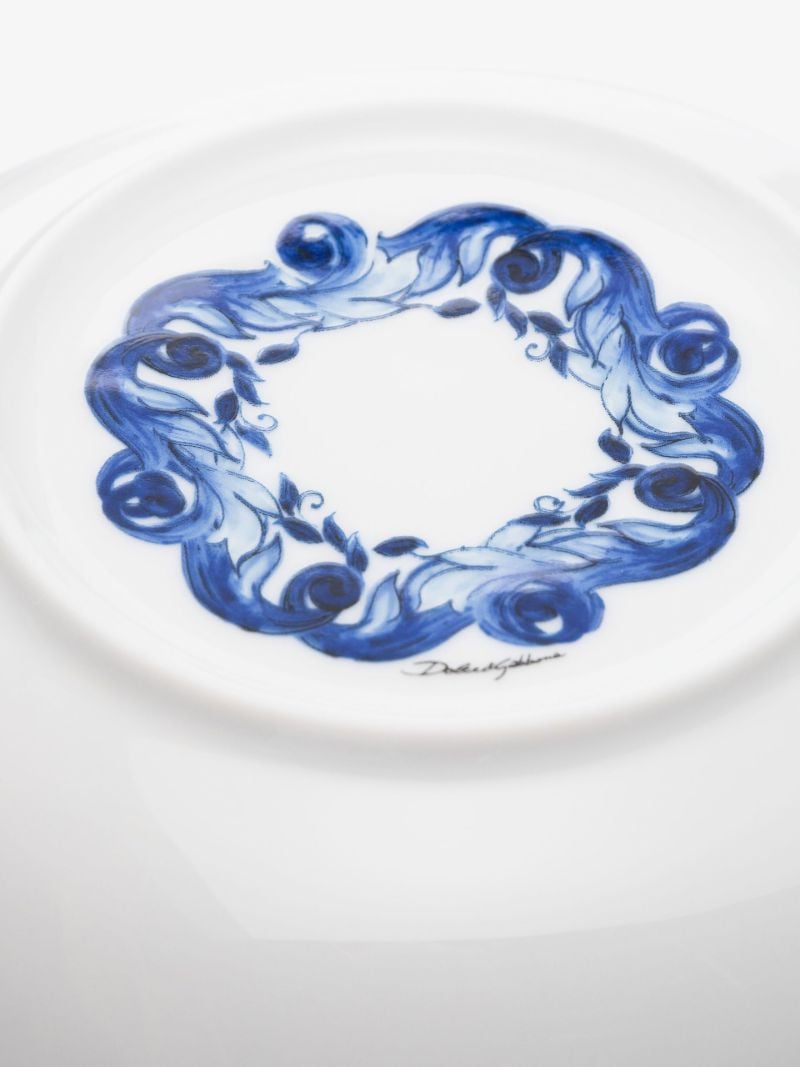 Blue Meditteraneo Pattern Soup Plate Set