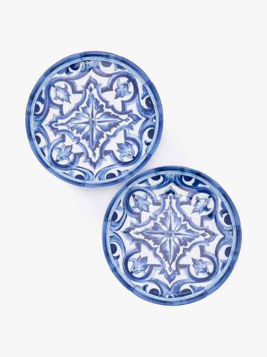 Blue and White Blu Mediterraneo Patterned Side Plates