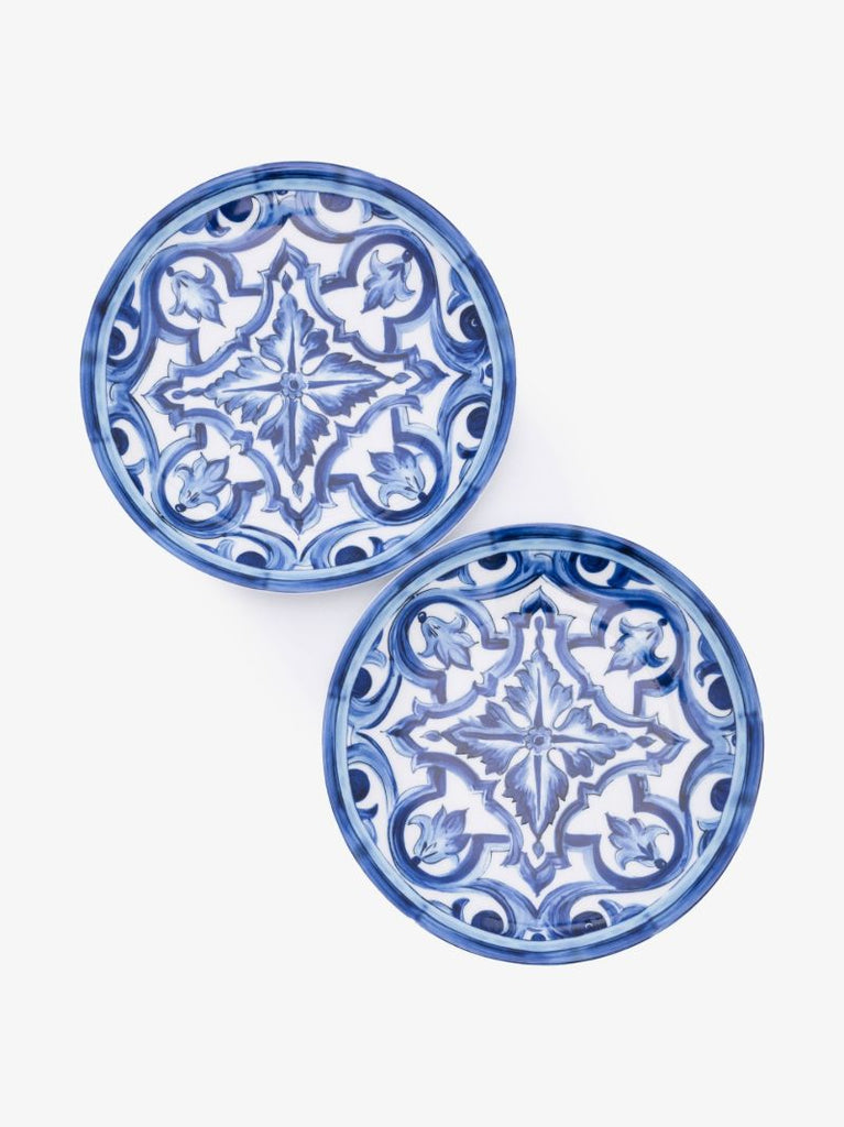 Blue and White Blu Mediterraneo Patterned Side Plates