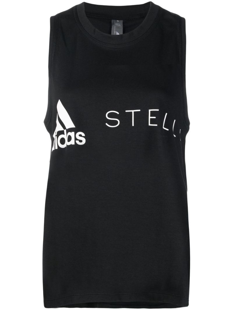Black Sportswear Logo Tank Top