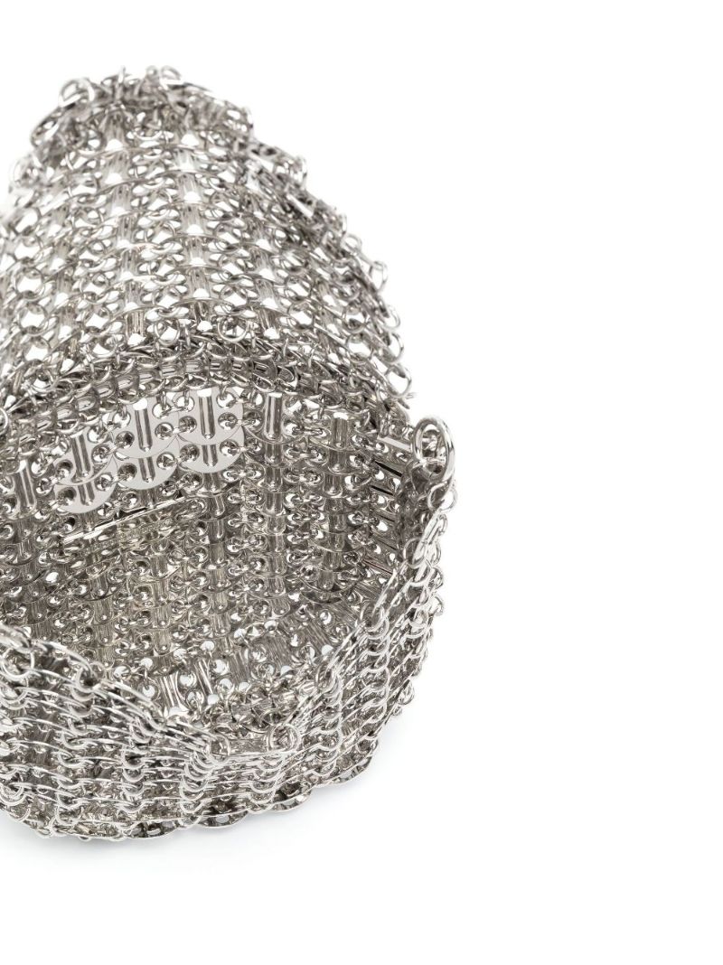 Silver-tone 1969 Party Metallic Shoulder Bag