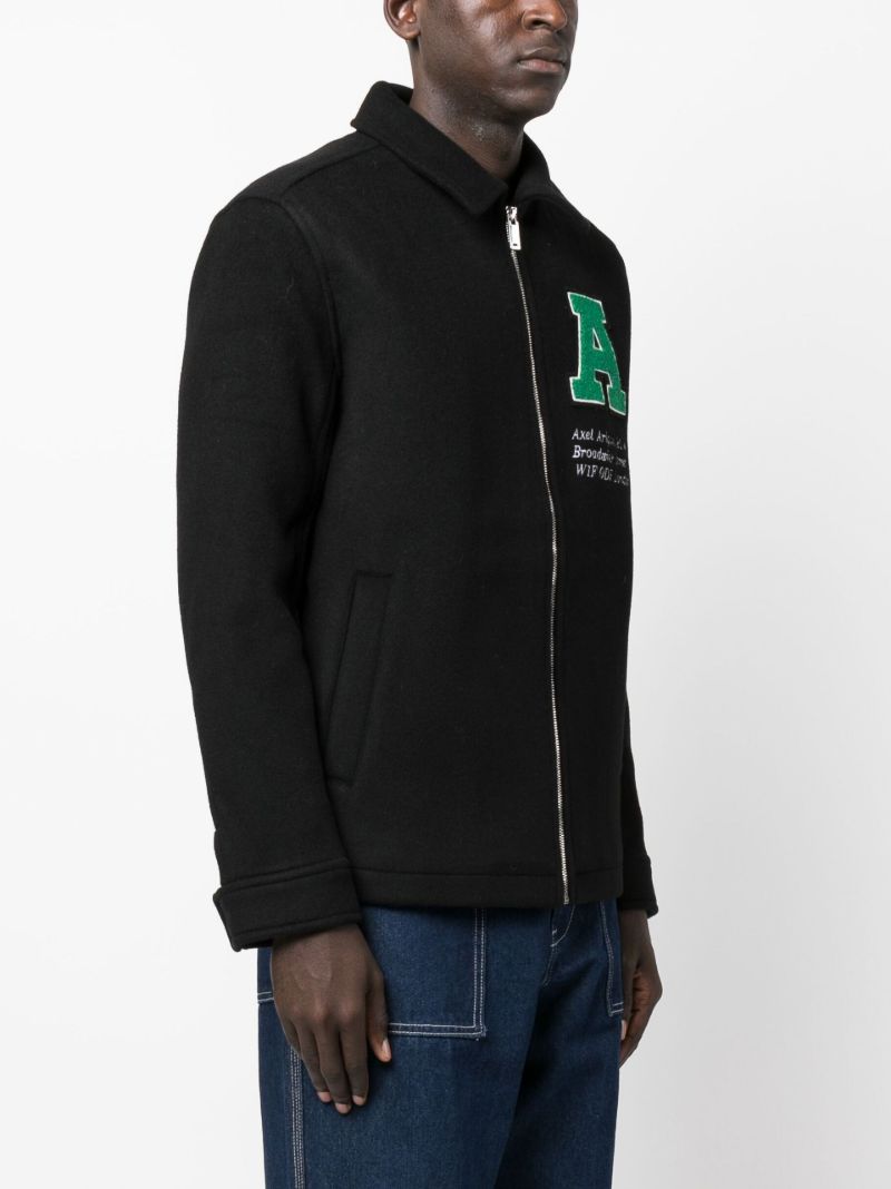 Black Campus Wool Shirt Jacket