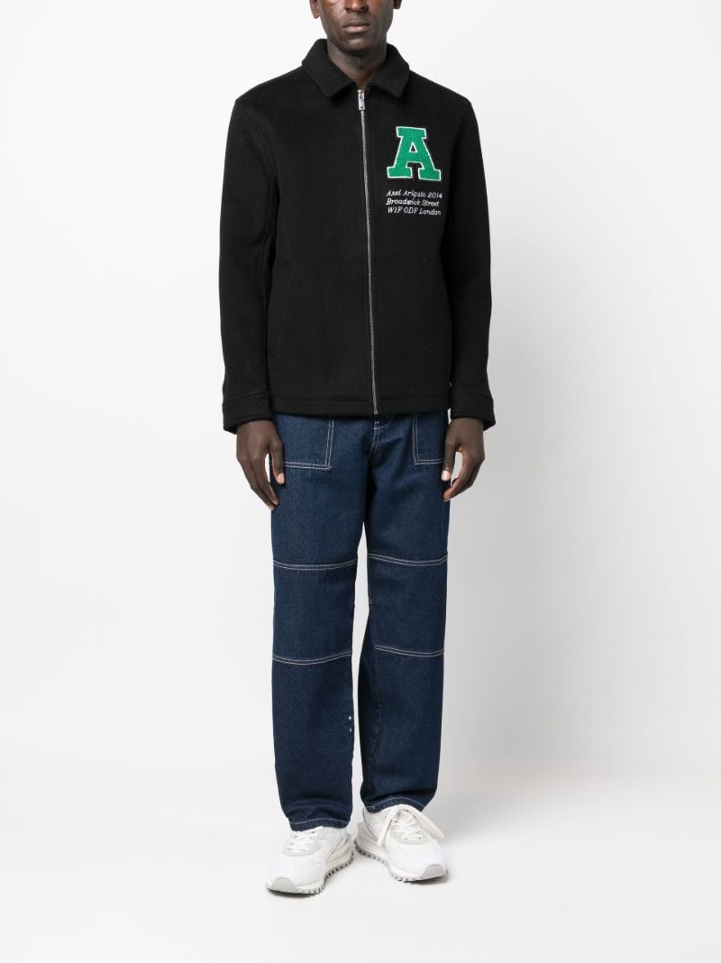 Black Campus Wool Shirt Jacket