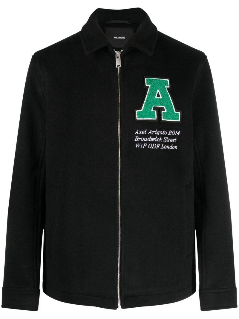 Black Campus Wool Shirt Jacket