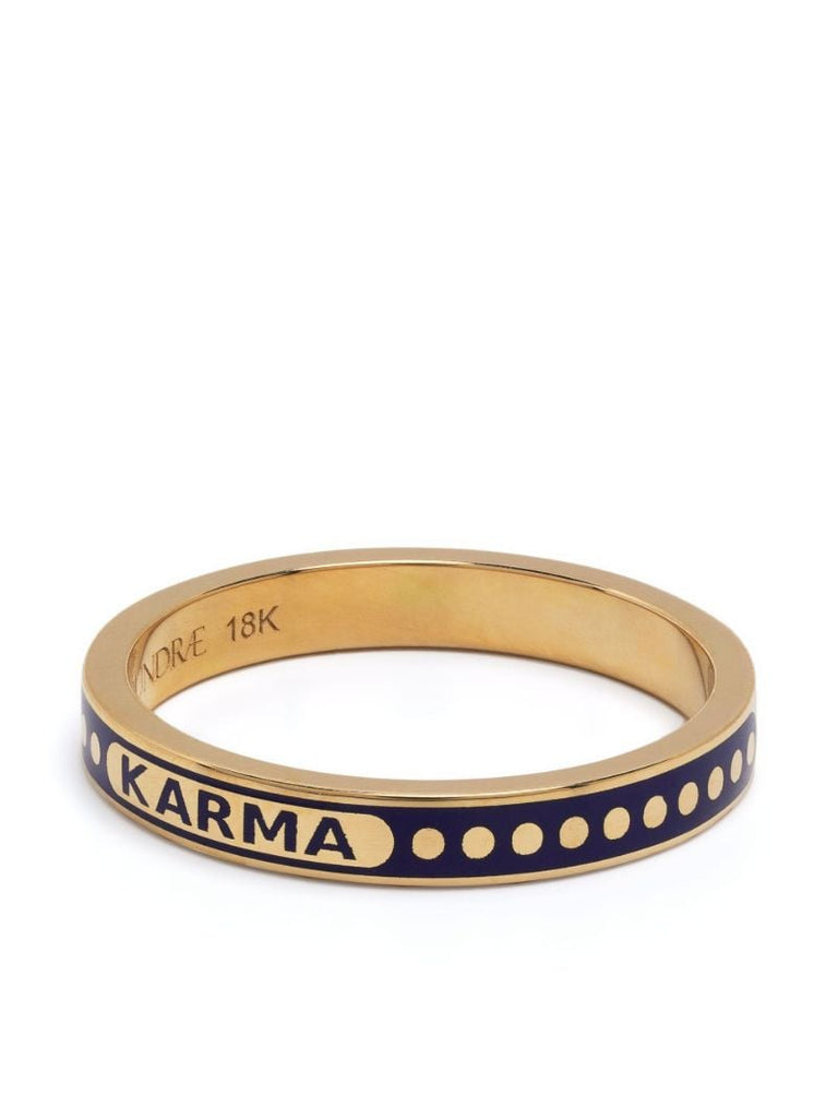 18k Yellow Gold Karma Ring