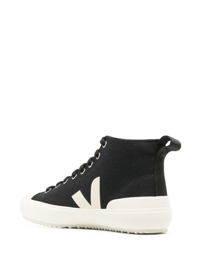 Black Nova Canvas High Top Sneakers
