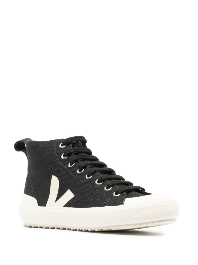 Black Nova Canvas High Top Sneakers