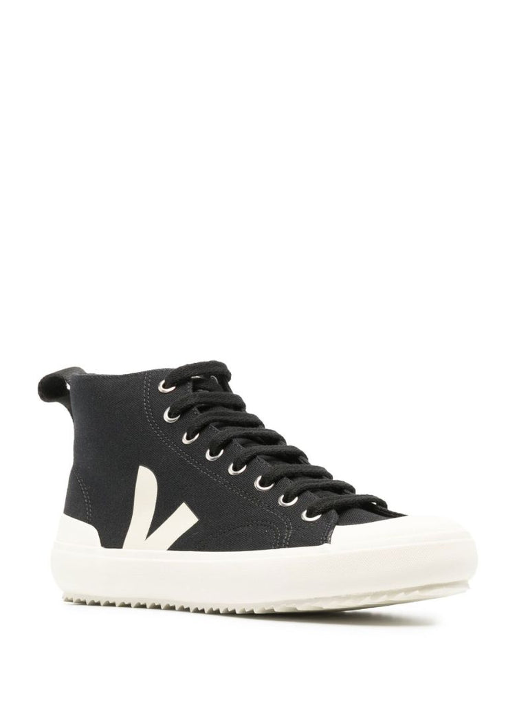 Black Nova Canvas High Top Sneakers