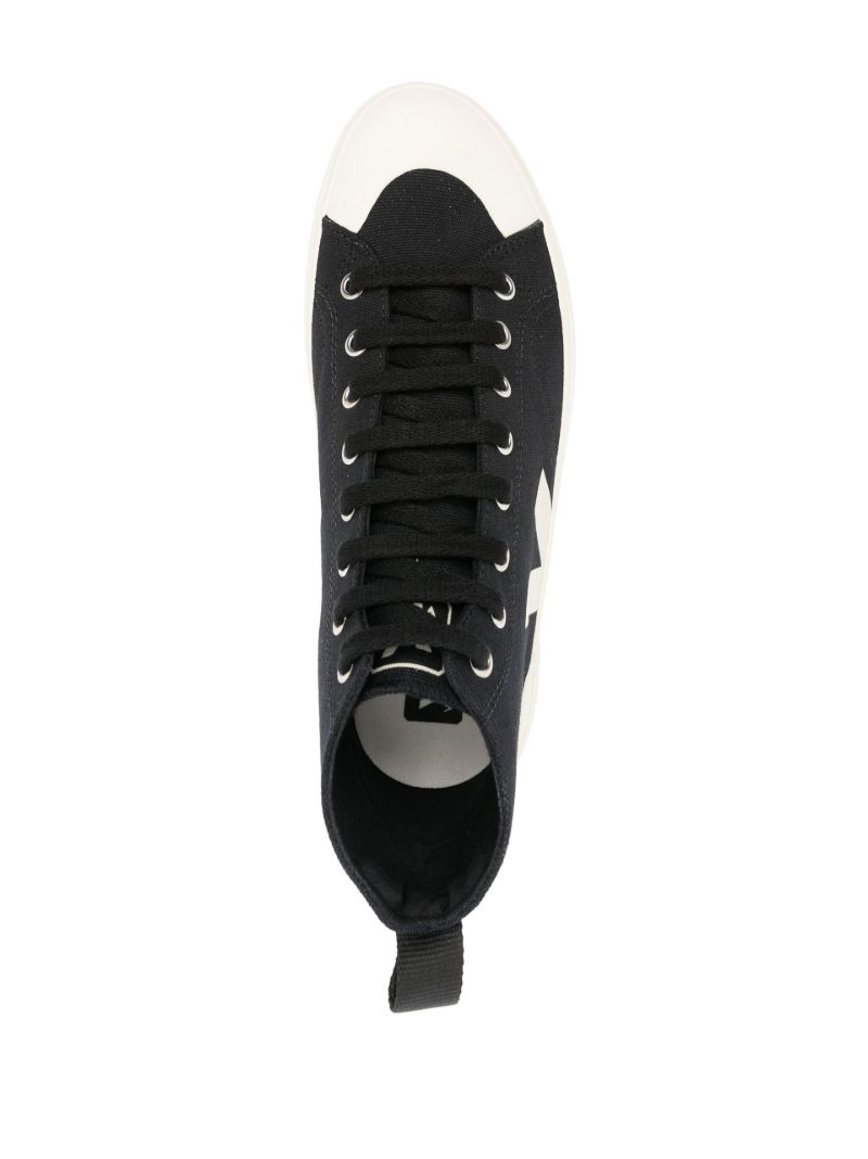 Black Nova Canvas High Top Sneakers