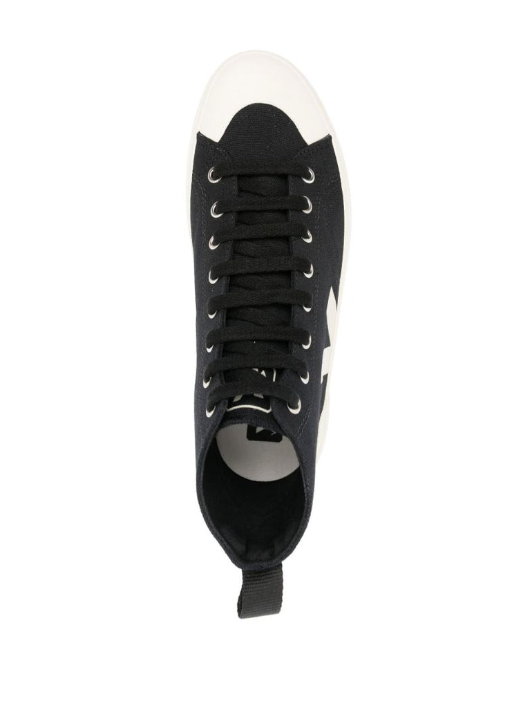 Black Nova Canvas High Top Sneakers