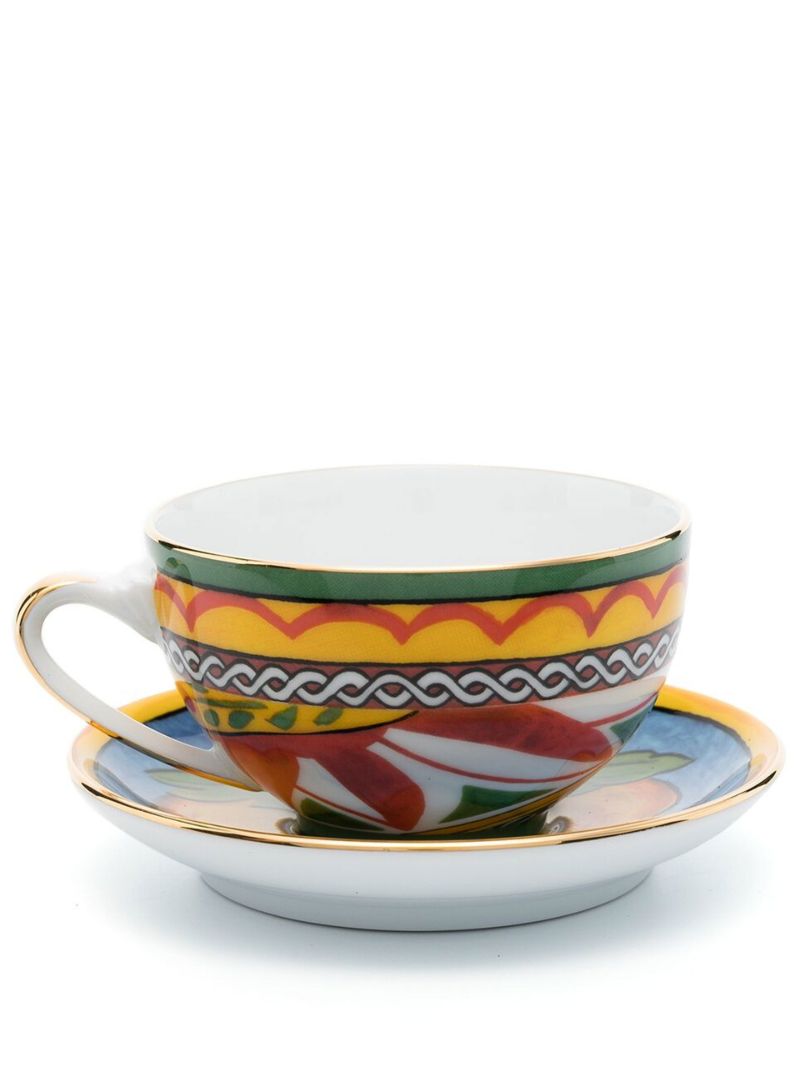 Yellow Carretto Porcelain Tea Set
