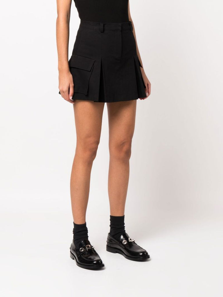 Black Audrey Cargo Mini Skirt