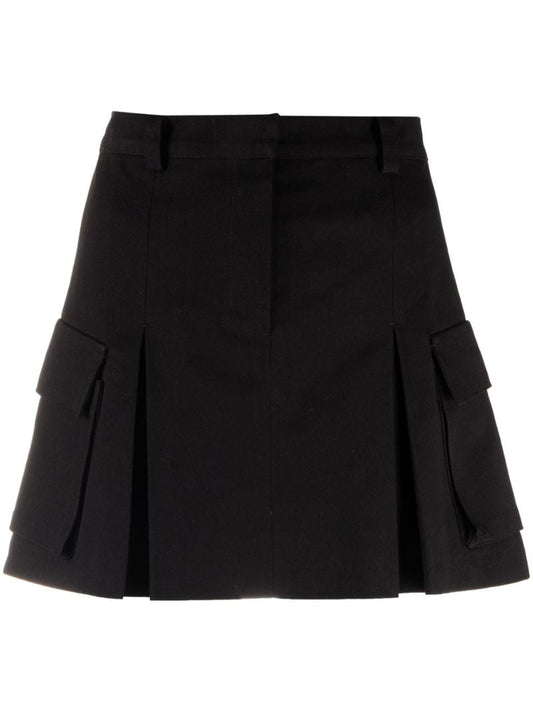 Black Audrey Cargo Mini Skirt