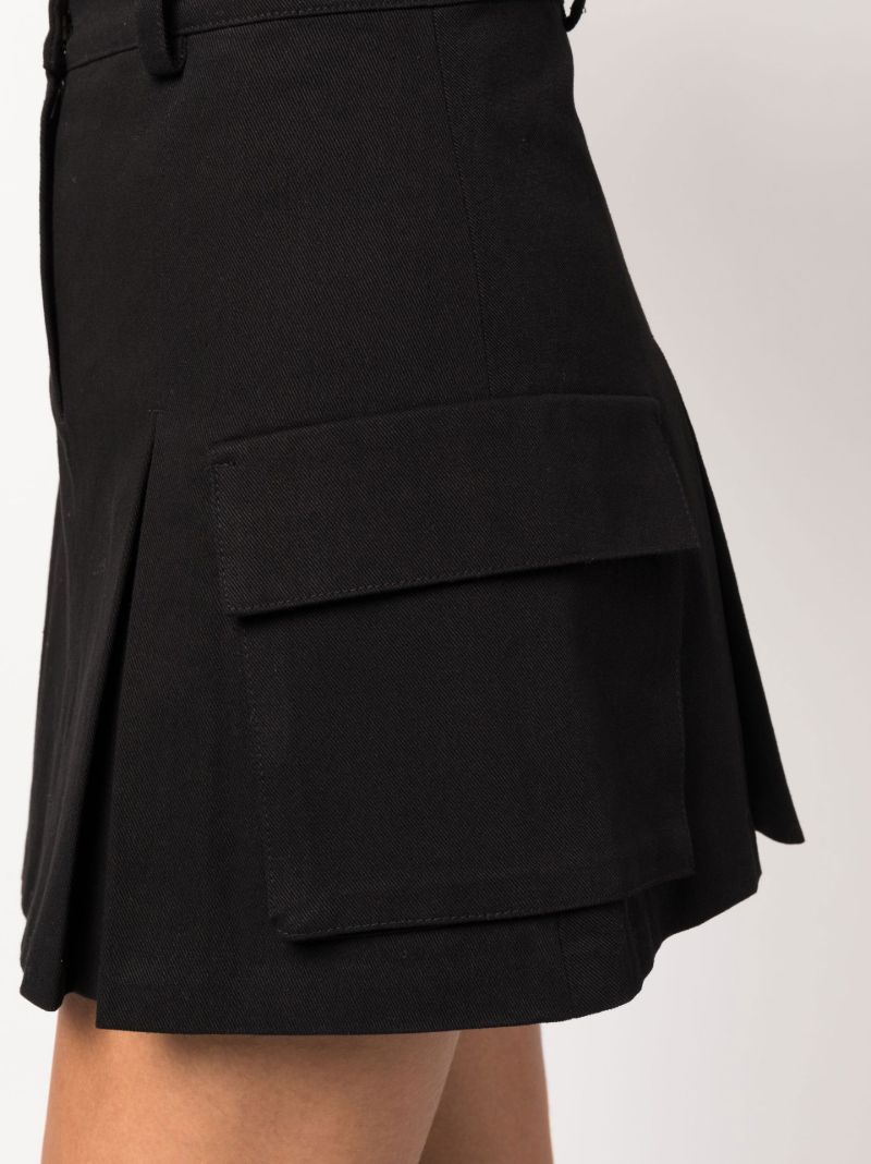 Black Audrey Cargo Mini Skirt