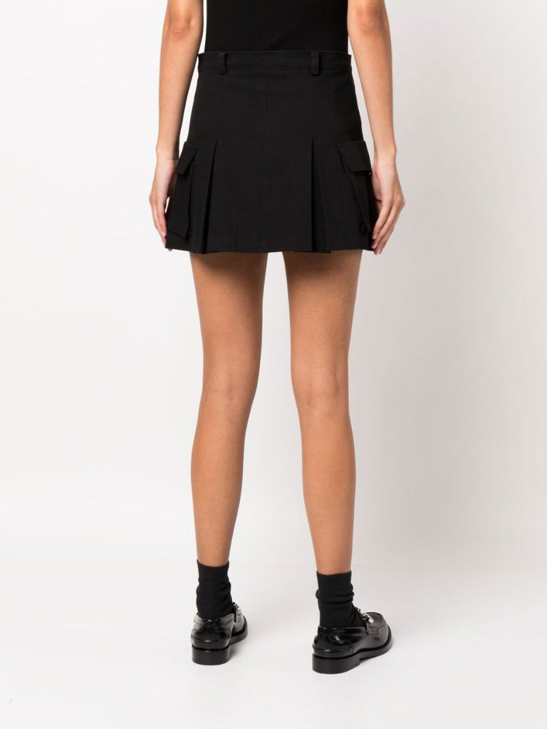 Black Audrey Cargo Mini Skirt