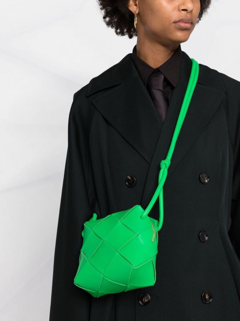 Green Mini Cassette Leather Camera Bag