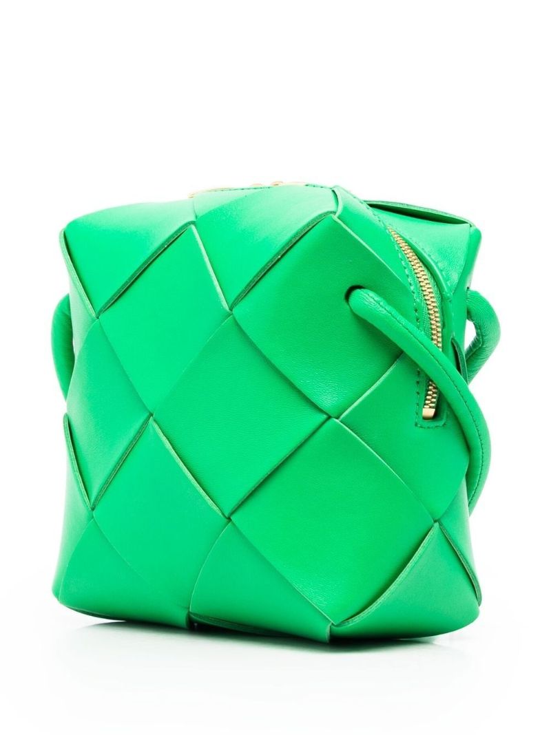 Green Mini Cassette Leather Camera Bag