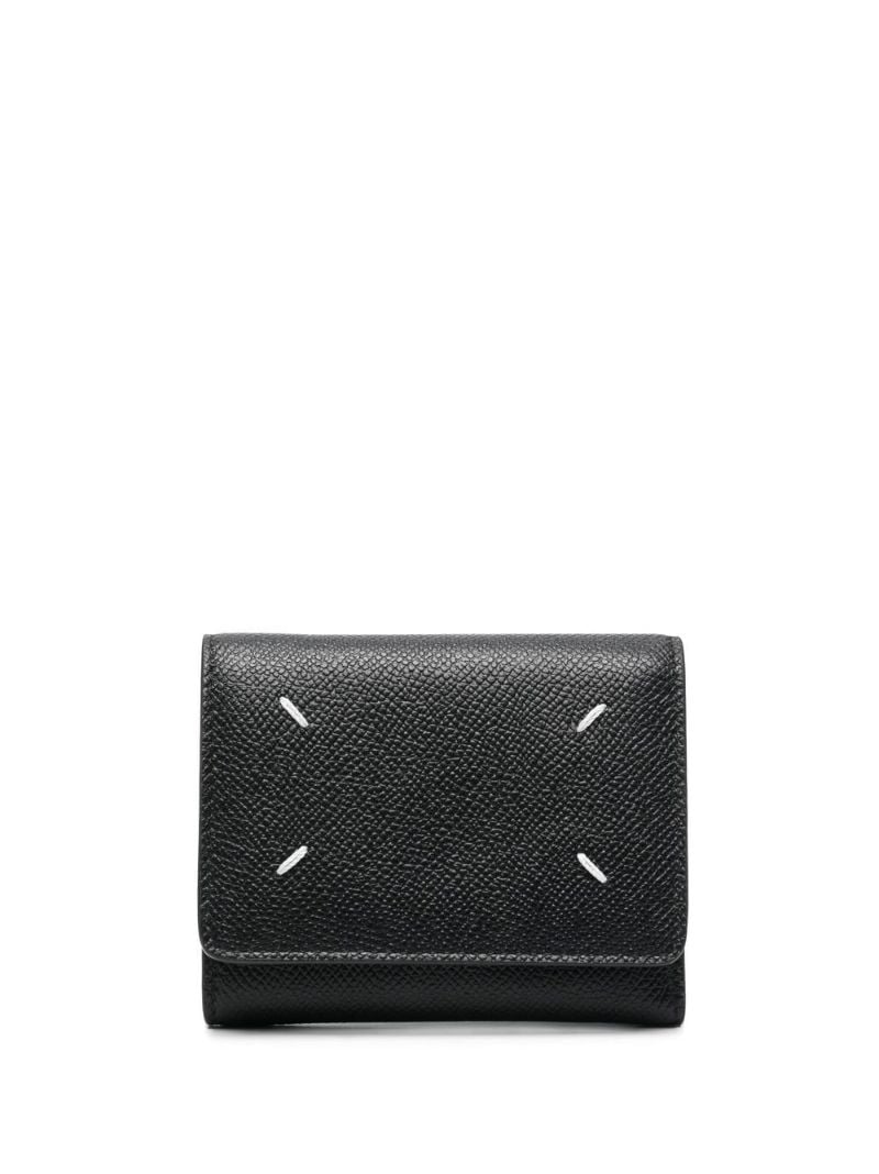 Black Four-stich Wallet