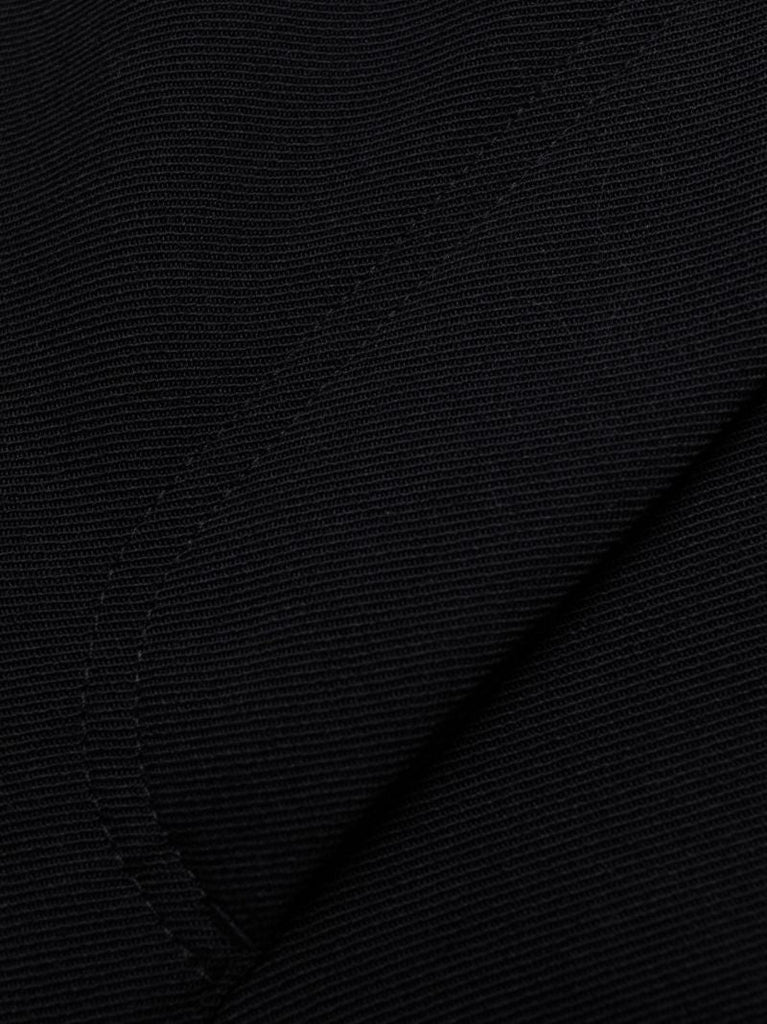 Black High-waisted Flared Trousers