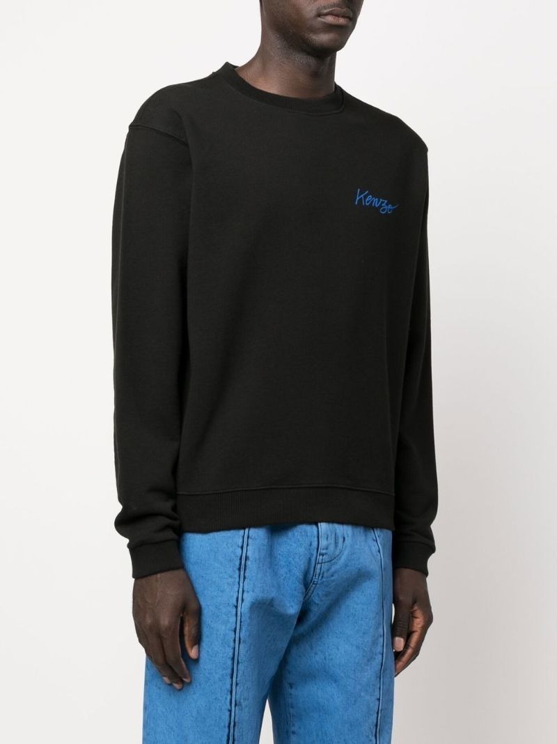 Black Poppy Print Sweatshirt