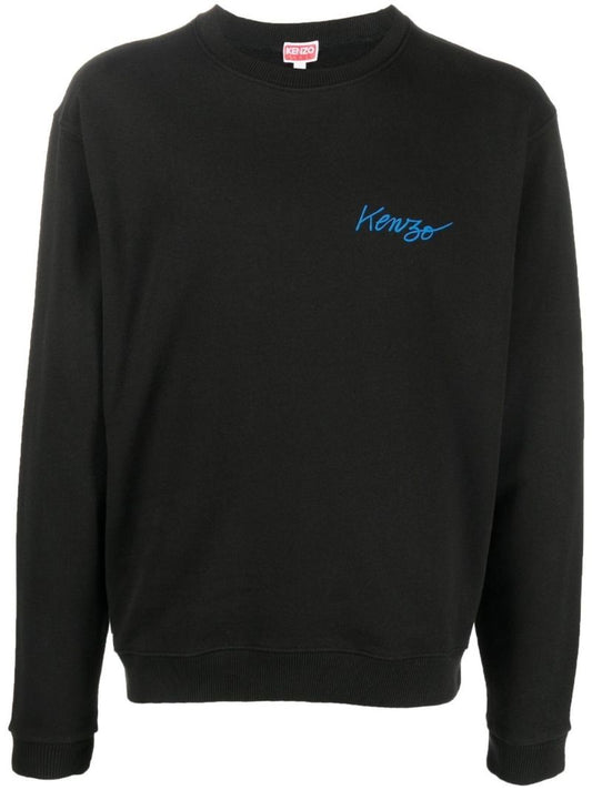 Black Poppy Print Sweatshirt