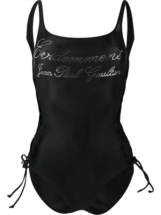 Black Ã_x0083_â_x0080_°videmment Crystal-embellished Swimsuit