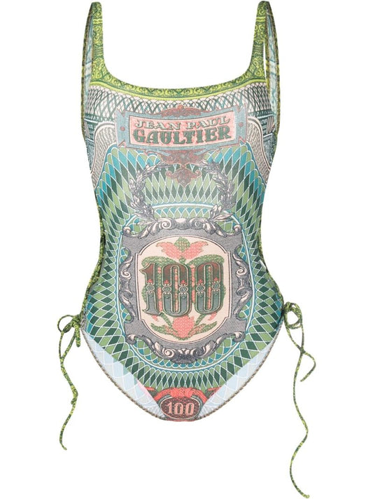 Logo Print Swimsuit
