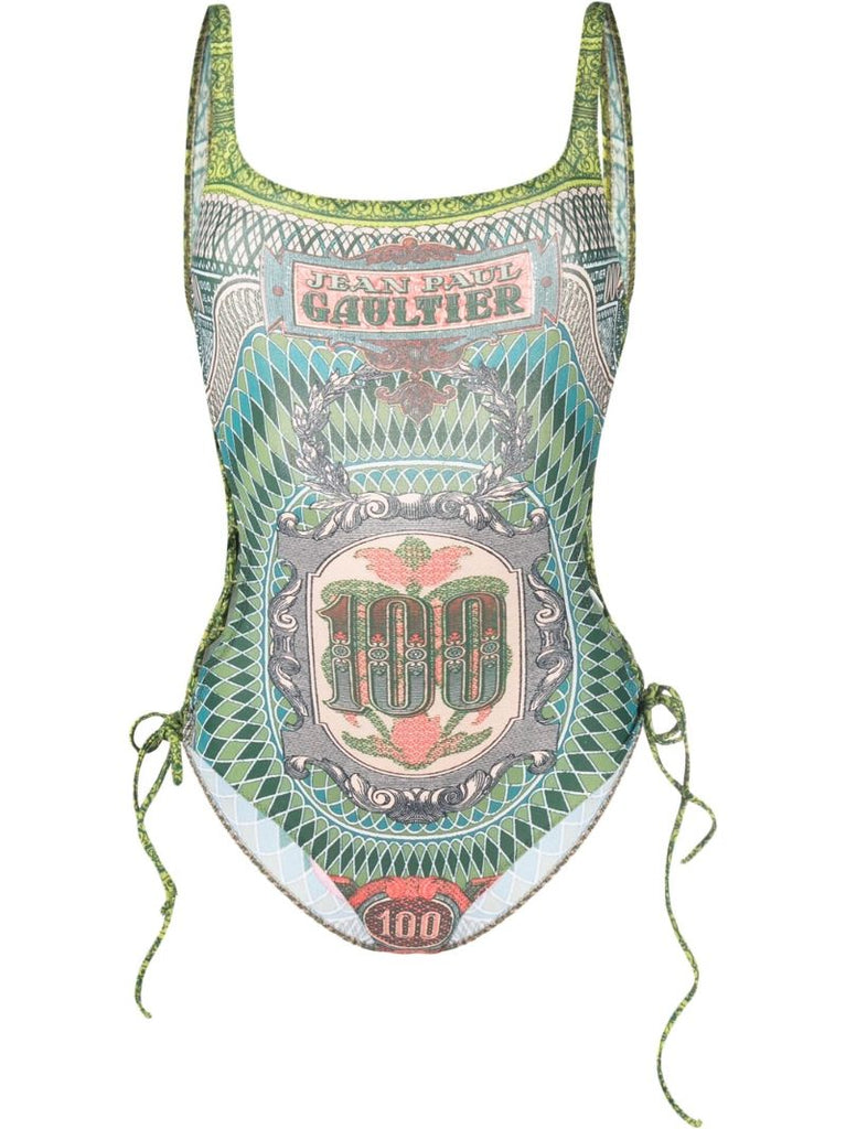 Logo Print Swimsuit