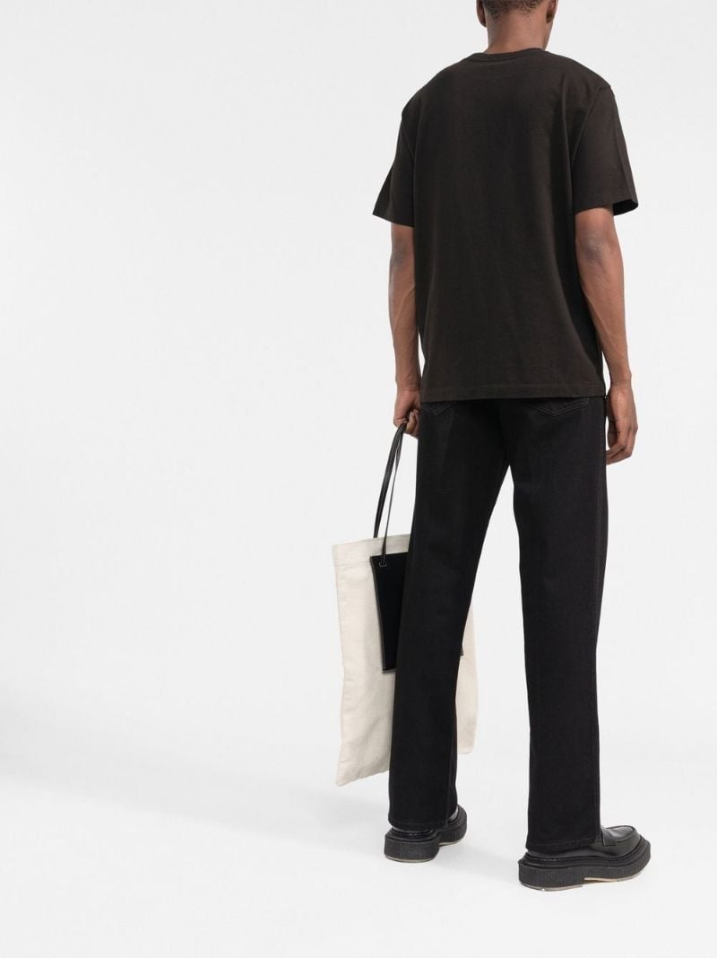 Black Boke Flower Embroidered T-shirt
