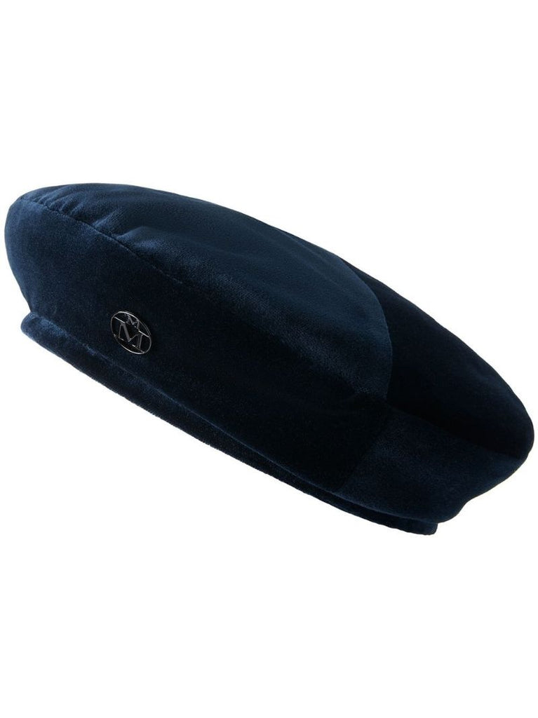Navy New Billy Velvet Beret