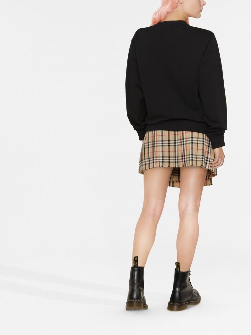 Black Tiger-jacquard Cotton Sweatshirt