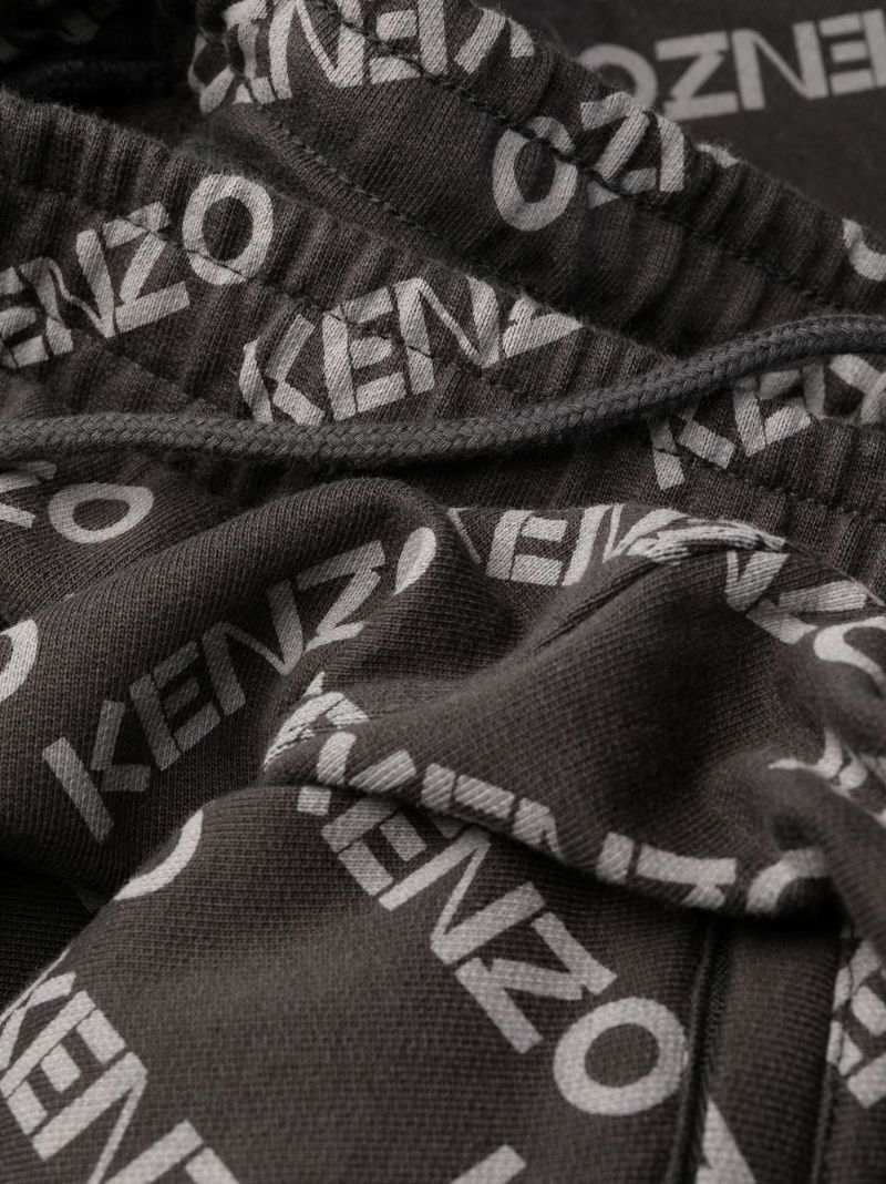 Grey Logo Print Track Pants