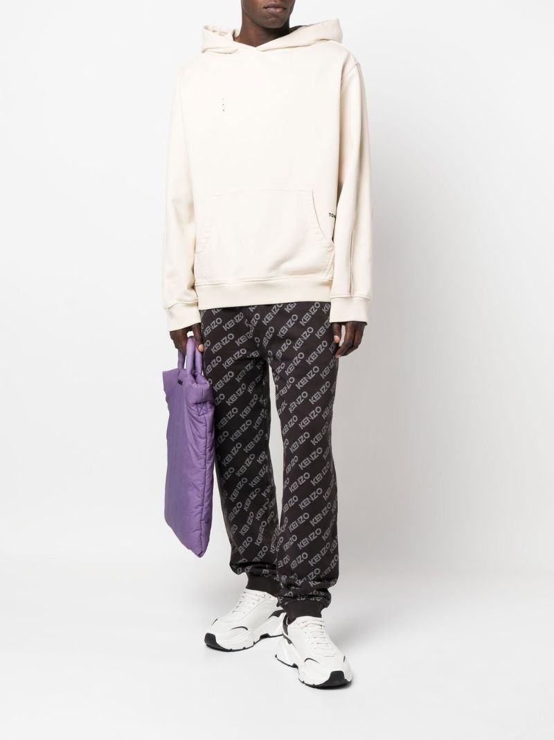 Grey Logo Print Track Pants